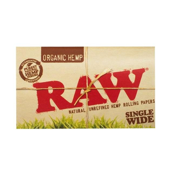 Бумажки RAW Organic Single Wide Double Window 100 листов - Самокрутки - Бумага RAW - Магазин домашних увлечений homehobbyshop.ru